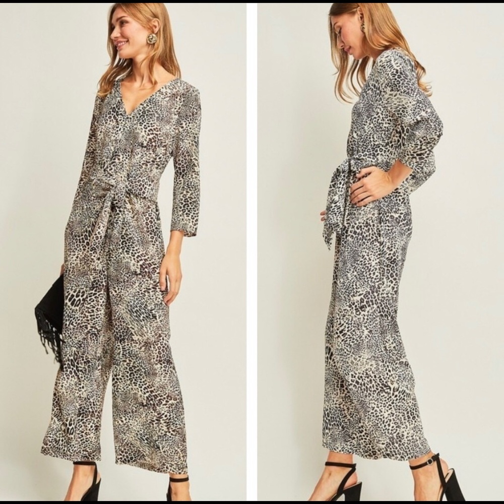 Animal Print Jumpsuit - Picture 2 of 5